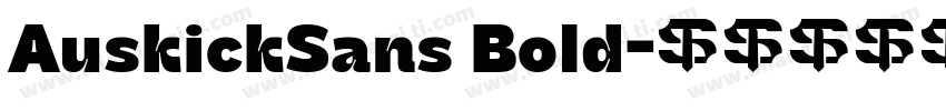 AuskickSans Bold字体转换
